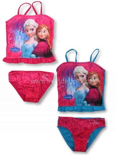 Dívčí plavky FROZEN (růžové), vel.128