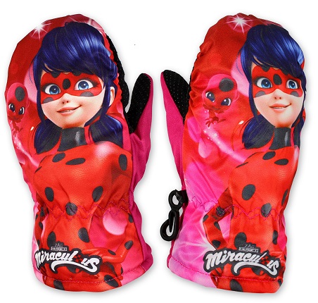 Dívčí palcové rukavice LadyBug, vel.3/4