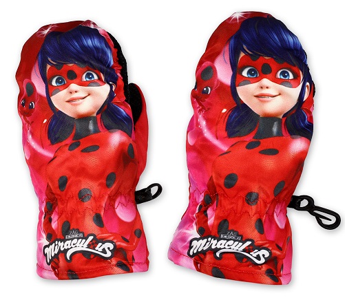 Dívčí palcové rukavice LadyBug, vel.3/4